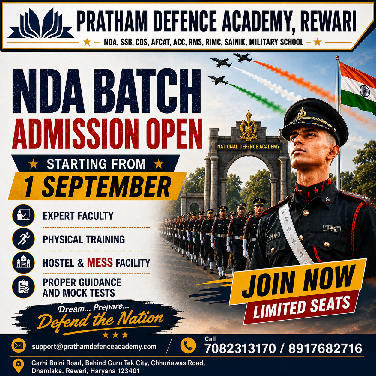 NDA Batch Admission Open